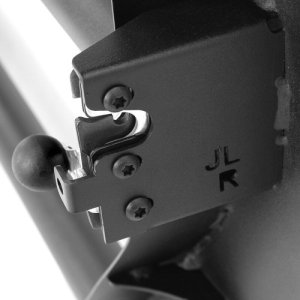 Jeep Gladiator JT Door Replacements - Rear - Go Rhino - Trailline Tube Doors - Black textured powder coat - `20-`21